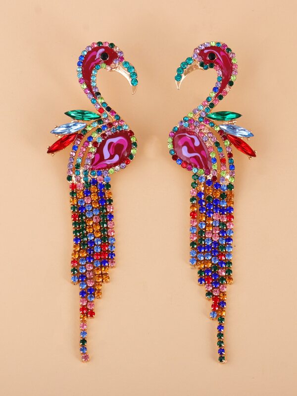 juran Rhinestone Animal Earrings