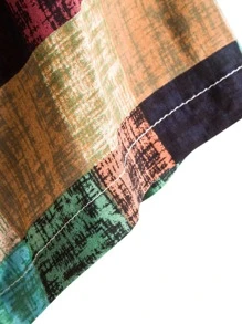 Manfinity Homme Men Plaid Print Button Front Shirt - Multicolor - View 3