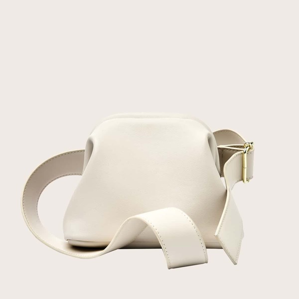 

Minimalist Crossbody Bag, Beige