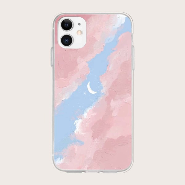 

Moon Painted Phone Case, Multicolor