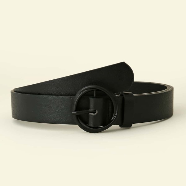 

1pc Solid Belt, Black