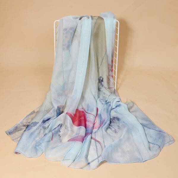 

Flower Print Scarf, Multicolor