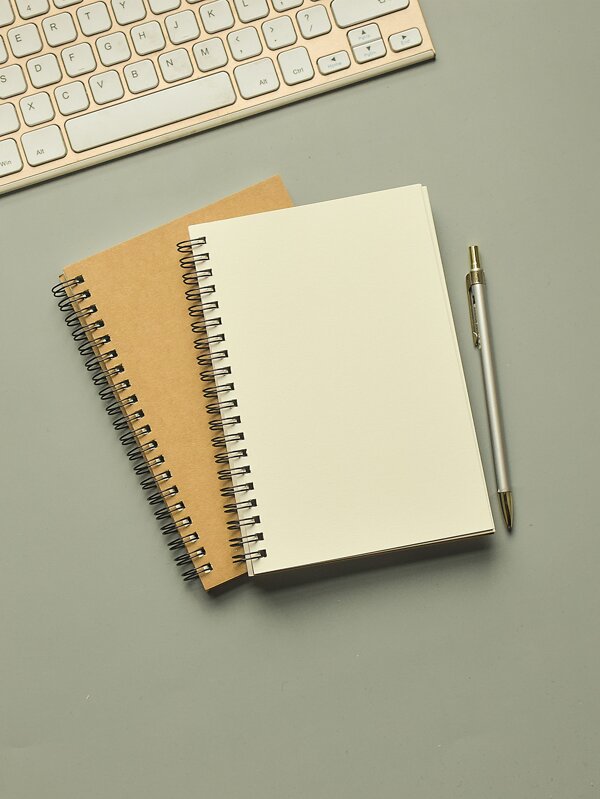 1pc Plain Spiral Notebook | SHEIN USA