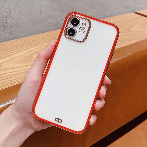 

Contrast Frame Clear Phone Case