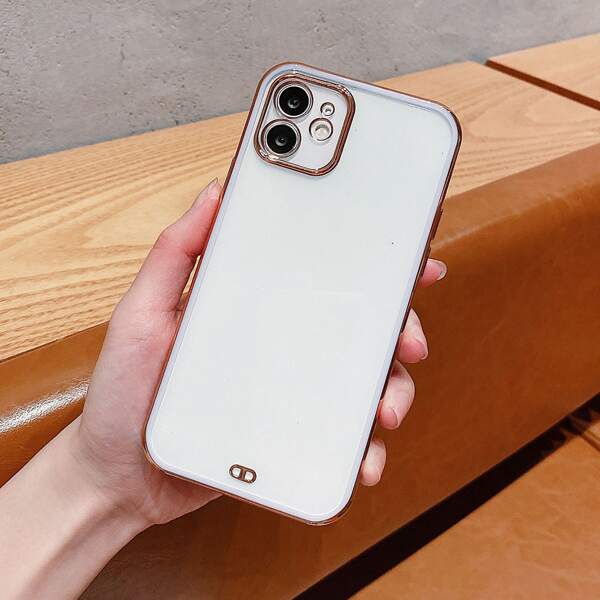

Contrast Frame Clear Phone Case