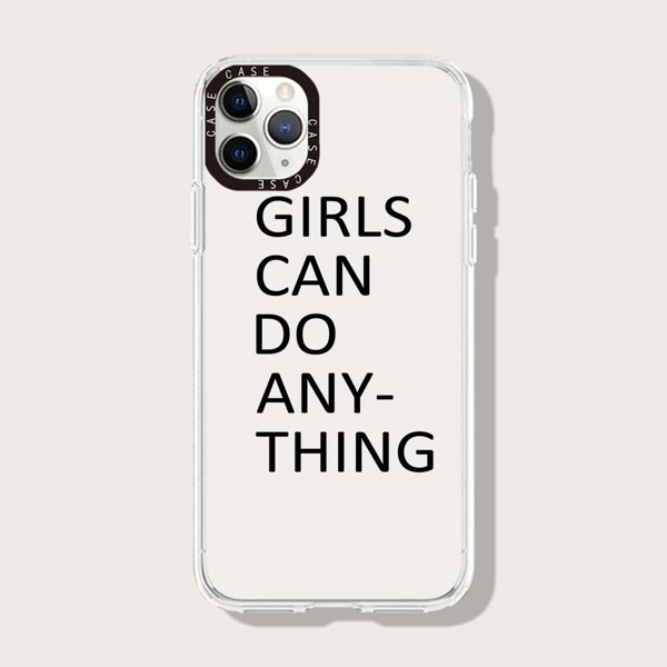 

Letter Graphic Clear Phone Case