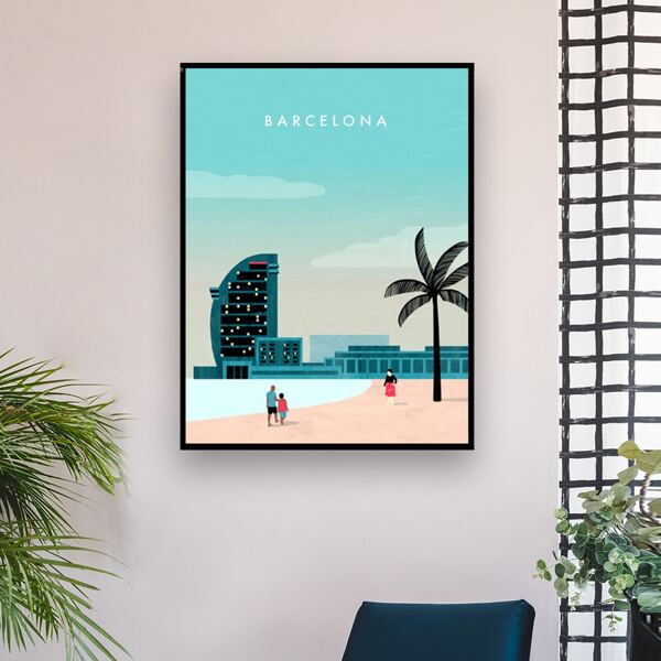 

Beach Print DIY Diamond Unframed Painting, Multicolor