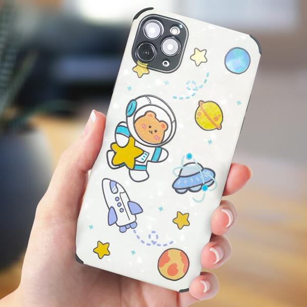 

Cartoon Astronaut Phone Case, Multicolor