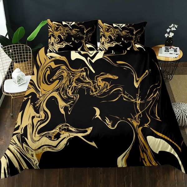 

Graphic Print Duvet Cover Set Without Filler, Multicolor