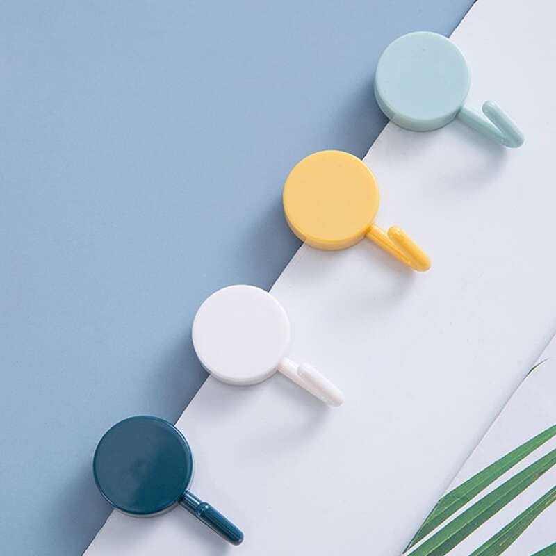

10pcs Random Round Wall Hook, Multicolor