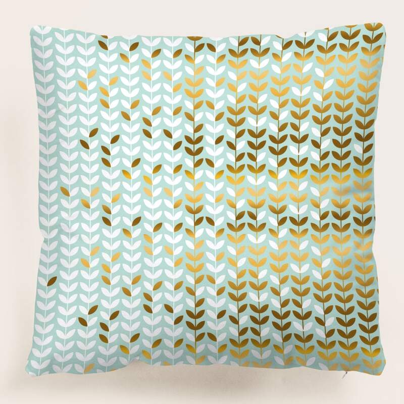

Leaf Cushion Cover Without Filler, Multicolor