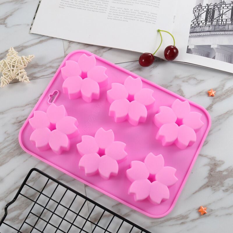 

1pc Floral Cake Mold, Pink