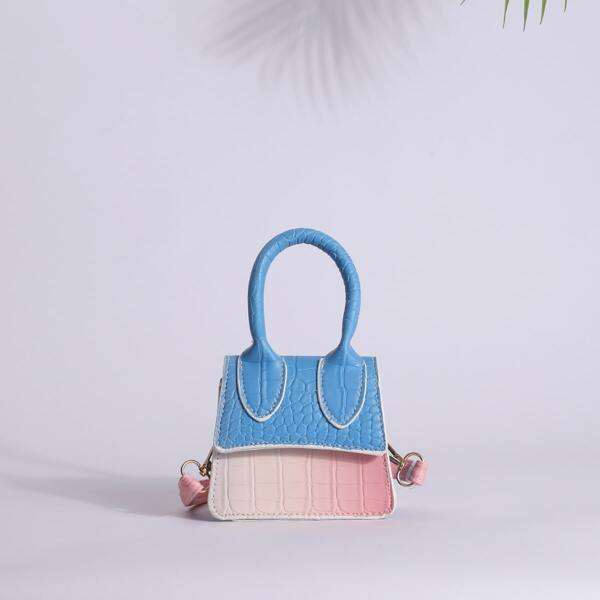 

Mini Ombre Flap Satchel Bag, Multicolor