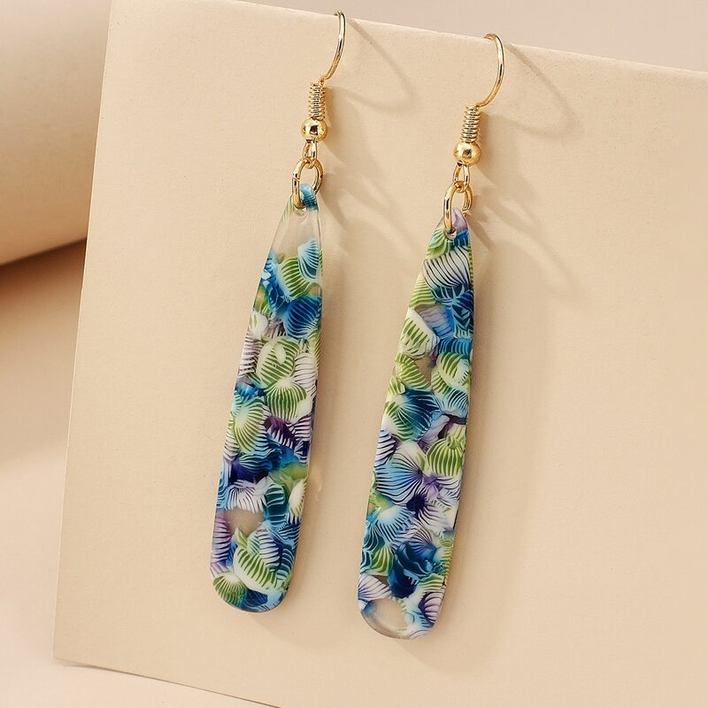 

Graphic Drop Earrings, Multicolor