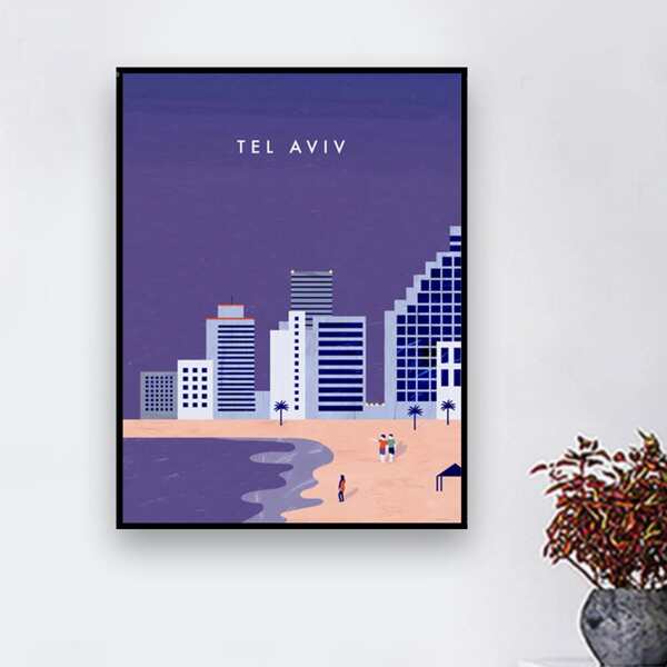 

City Pattern Diamond Painting Without Frame, Multicolor