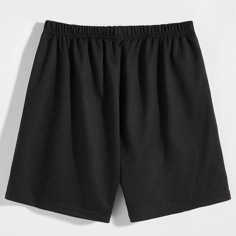 

Guys Elastic Waist Shorts, Black