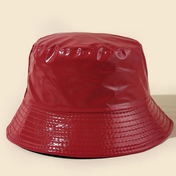 

Plain Bucket Hat, Red