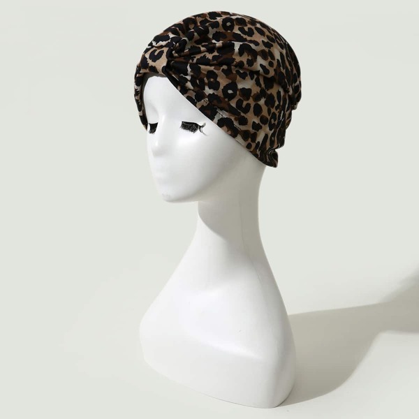 

Leopard Print Wrap Hat, Multicolor