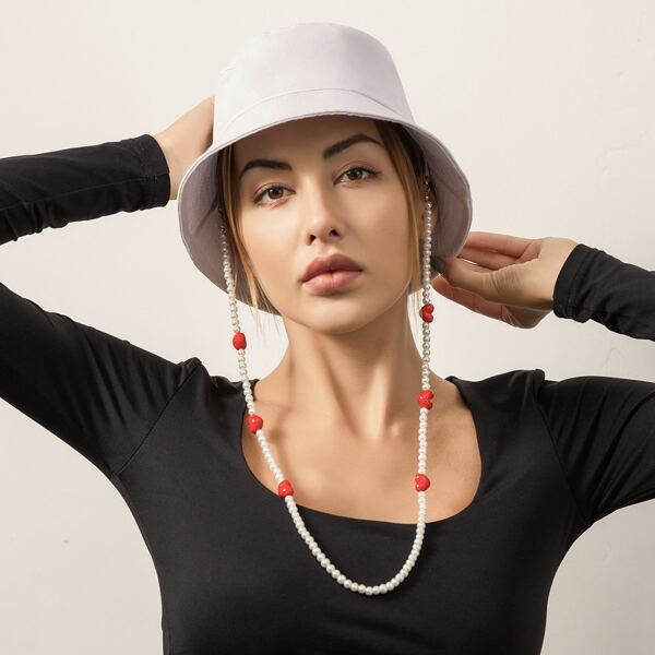 

Plain Bucket Hat, White