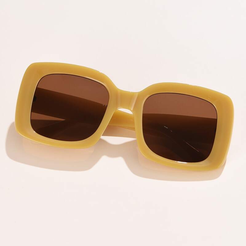 

Square Frame Sunglasses, Brown
