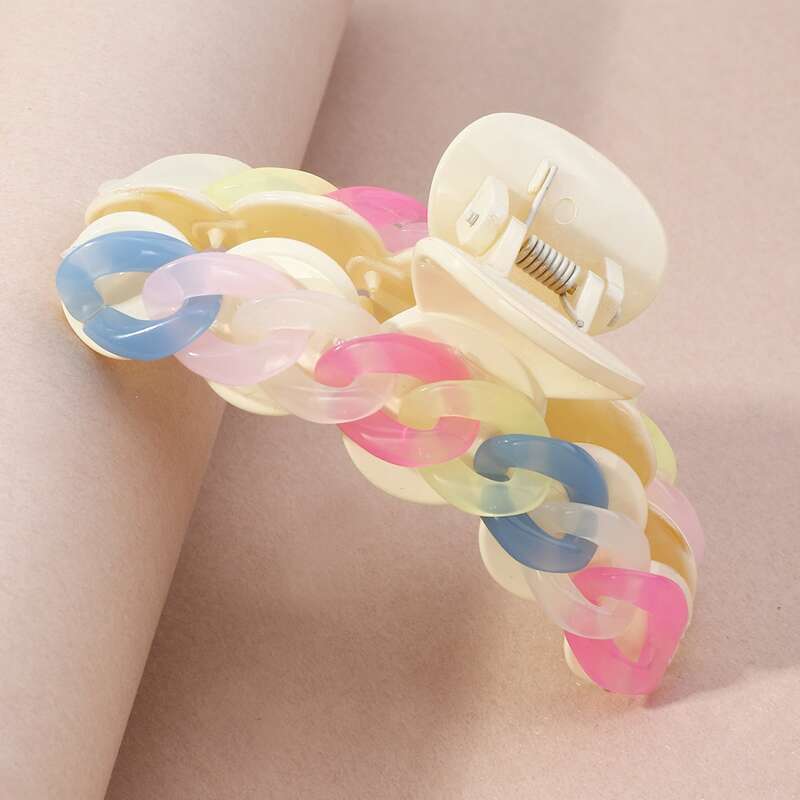 

1pc Colorful Hair Claw, Multicolor