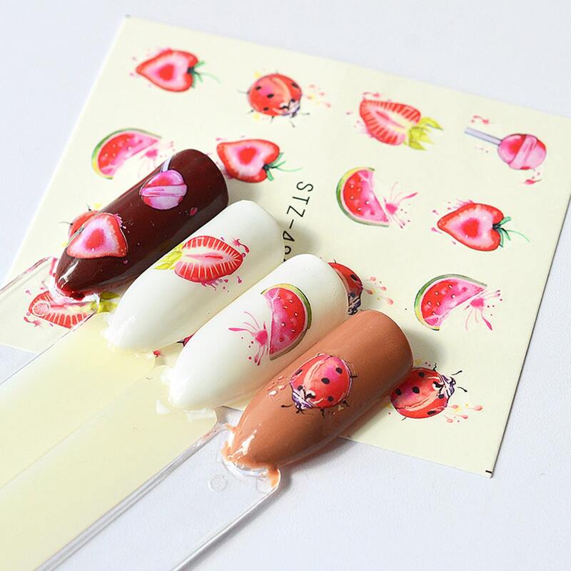 

8sheets Fruit Pattern Nail Art Sticker, Multicolor