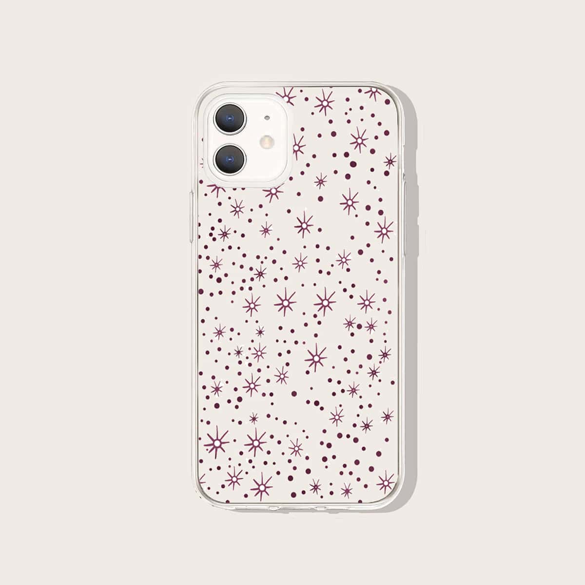 Graphic Phone Case, Rose red