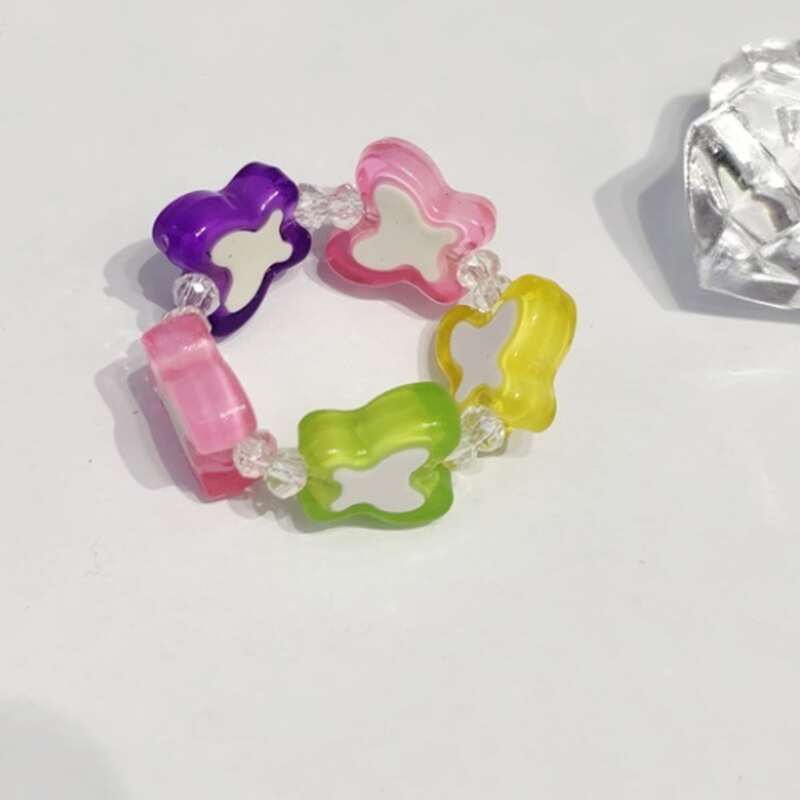 

Butterfly Beaded Ring, Multicolor