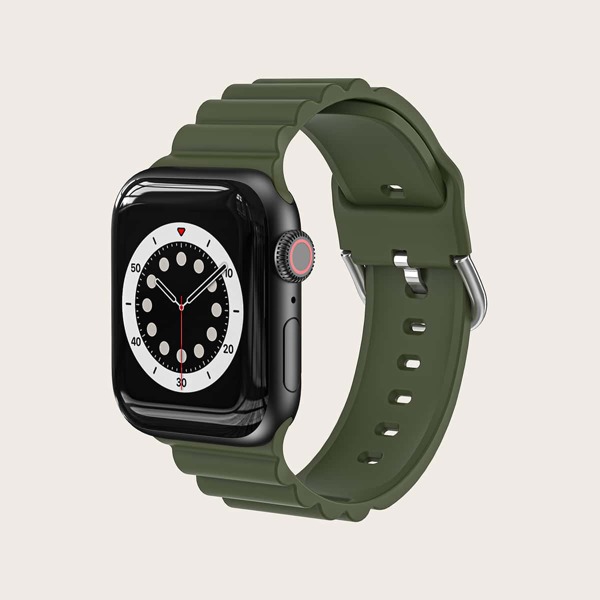 

Silicone Watchband For iWatch, Dark green