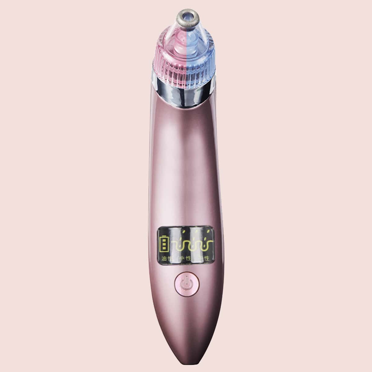 

1pc Electric Pore Blackhead Cleaner & 4pcs Suction Power, Pink