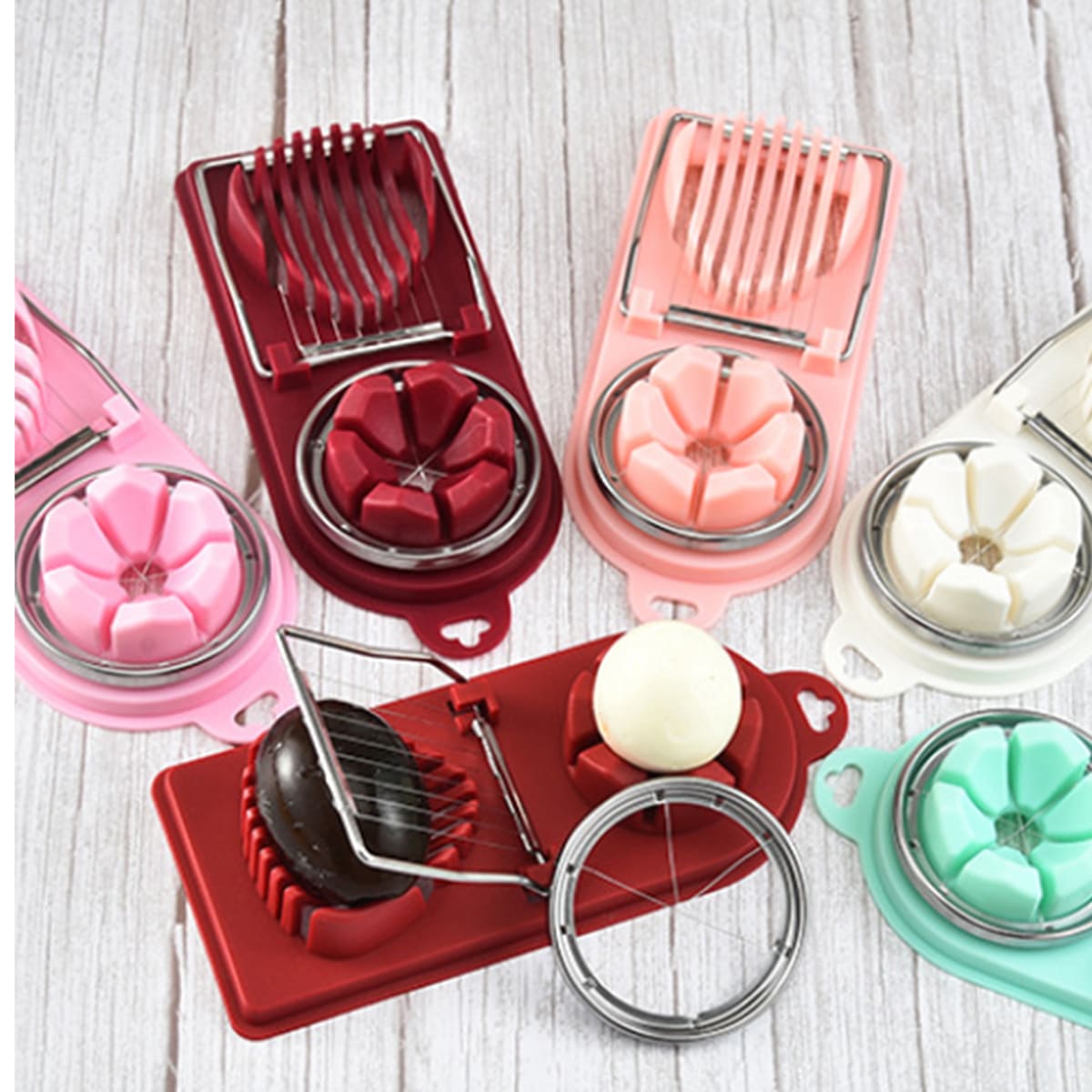 

1pc Random Egg Cutter, Multicolor