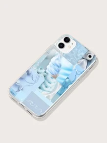 Aesthetic Collage Phone Case - Blue - View 2
