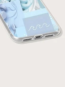 Aesthetic Collage Phone Case - Blue - View 3