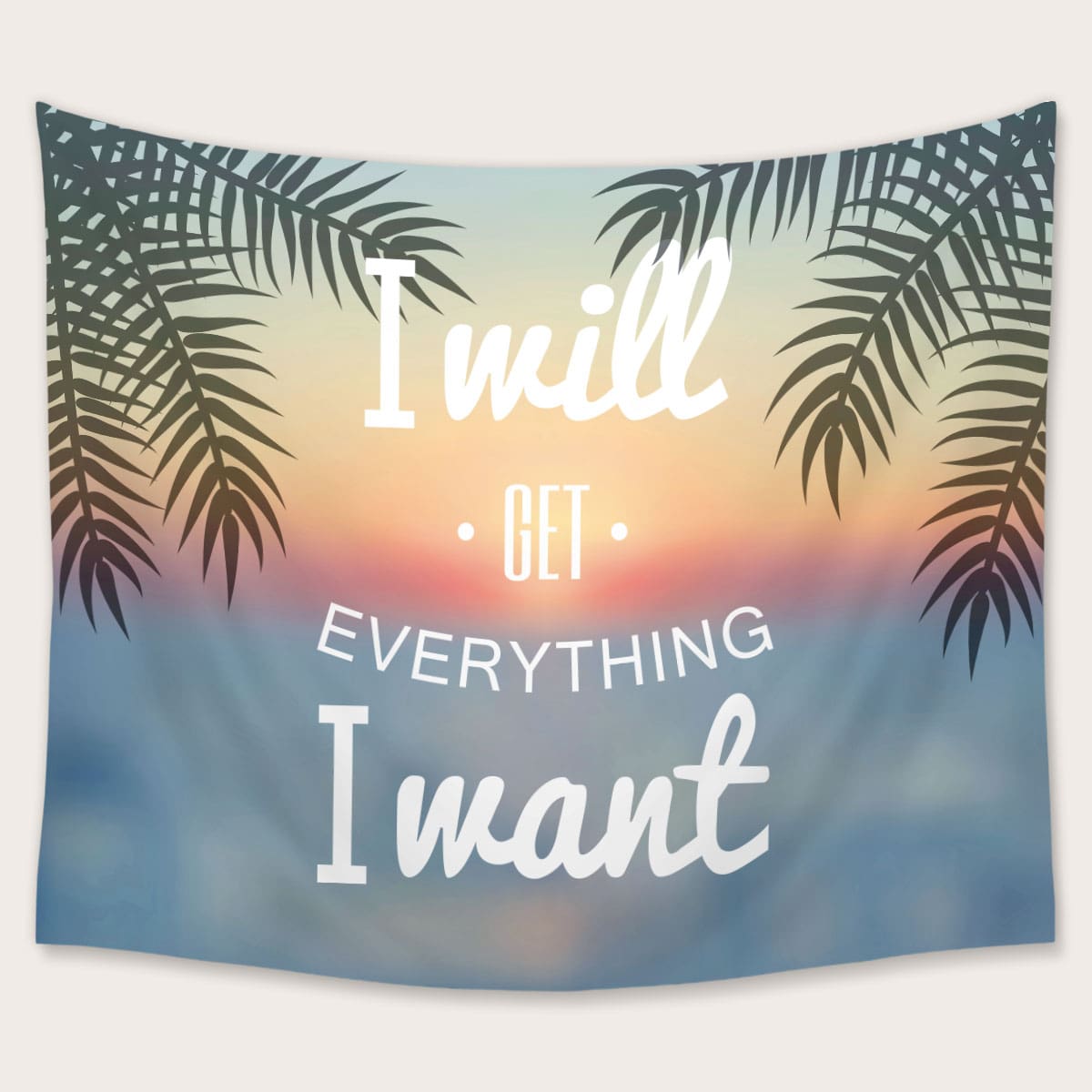 

Slogan Graphic Tapestry, Multicolor