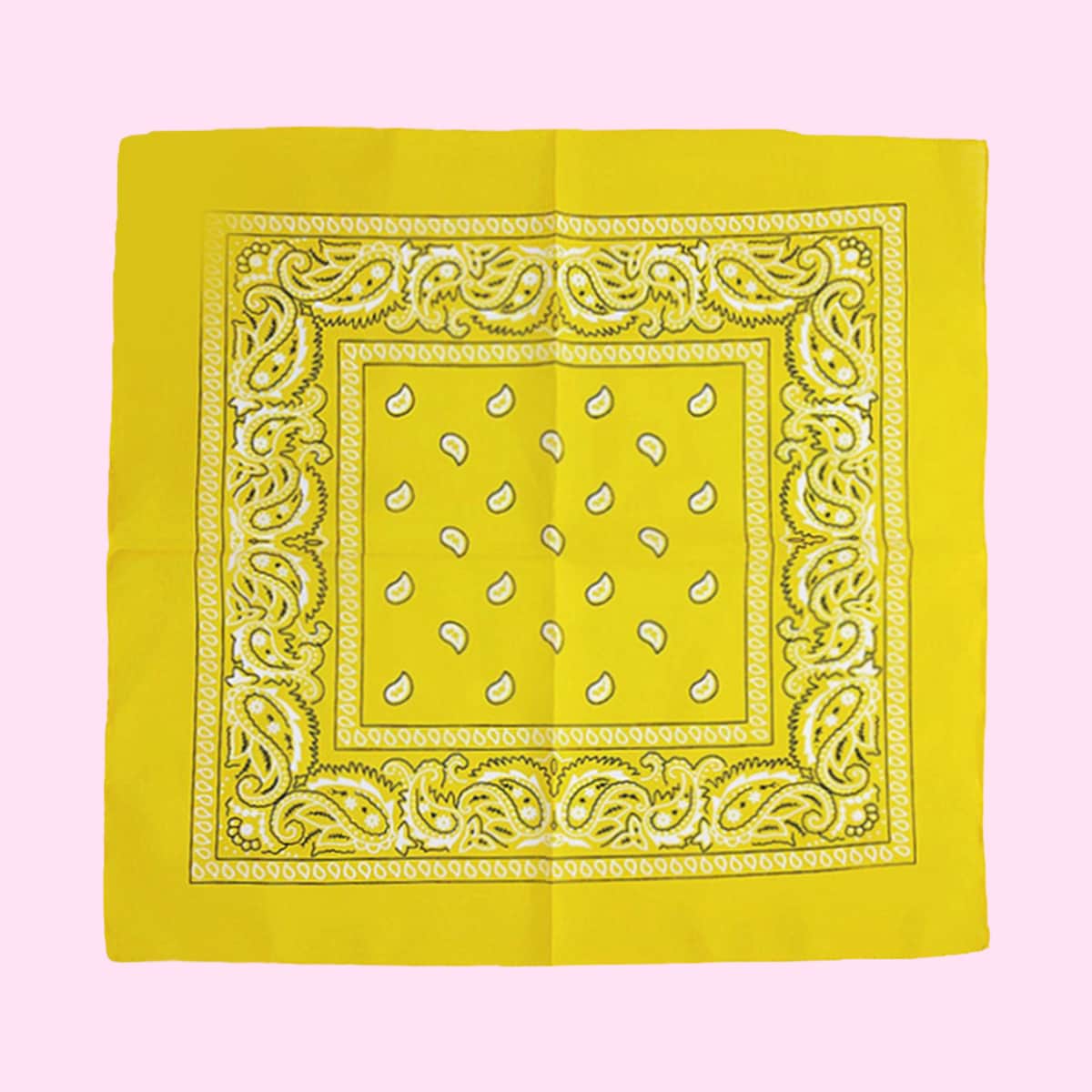

Paisley Print Scarf, Yellow