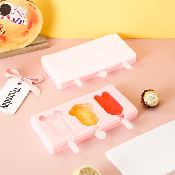 

1pc DIY Popsicle Mold, Pink