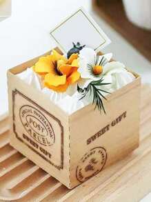 8 piezas caja de embalaje de papel kraft para cupcake - Caqui - Ver 3