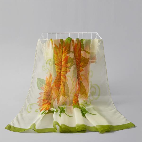 

Flower Print Scarf, Multicolor