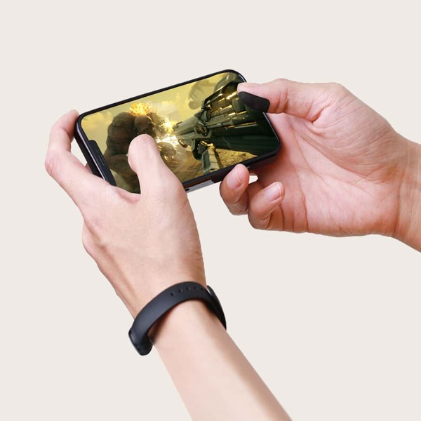 

1sheet Mobile Game Finger Sticker, Black