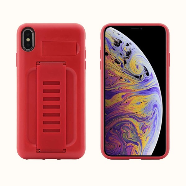 

Solid iPhone Case With Strap, Red