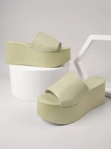 shein white platform sandals