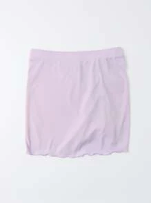 Falda cubre todo con cordón a la altura de las costillas, para las vacaciones de verano - Lila Púrpura - Ver 2