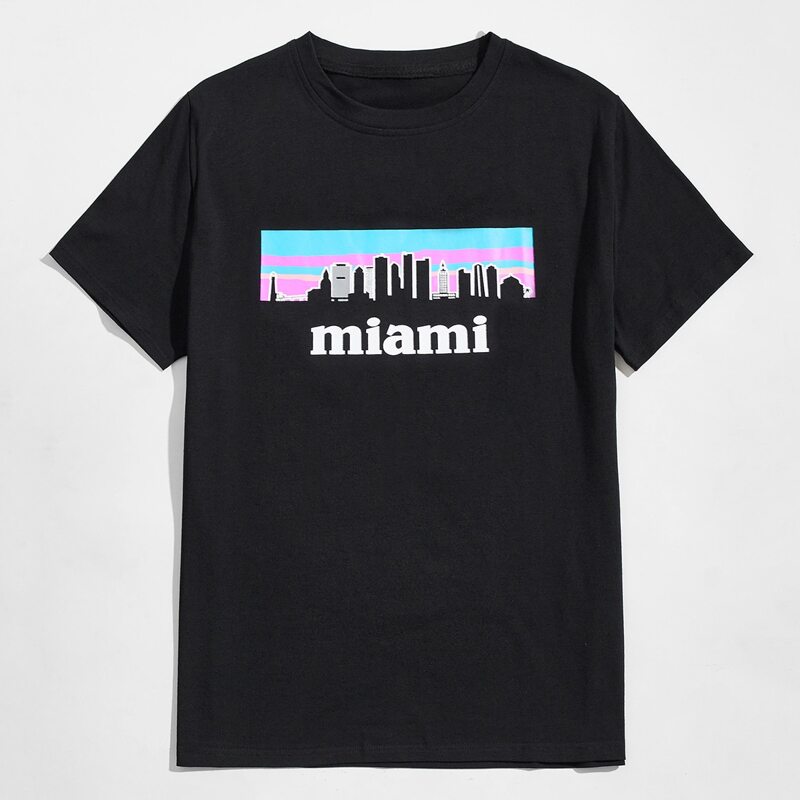 

Guys Letter Graphic Tee, Black