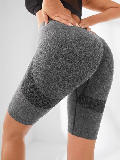 شورت ركوب دراجات بلوحة متباين سلس