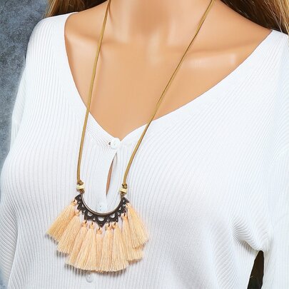 Tassel Charm Necklace