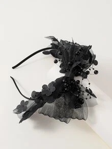 Băng đô trang trí nơ trang trí cho bé gái - màu đen - Xem 3