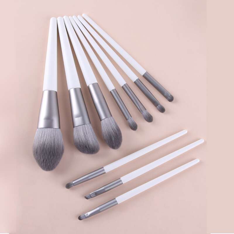

10pcs Makeup Brush Set, White
