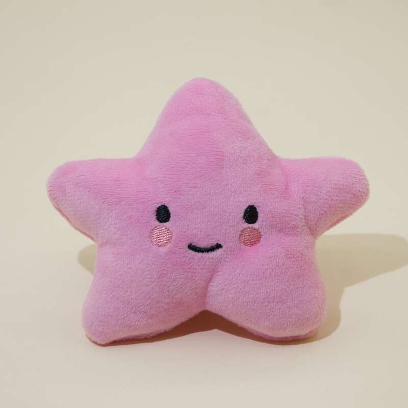 

1pc Star Dog Sound Toy, Pink