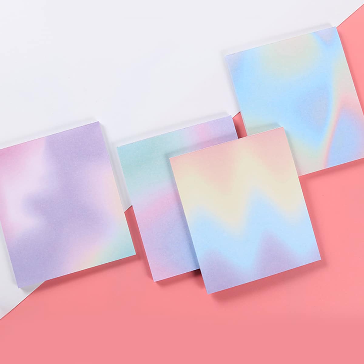 

1pc Gradient Color Random Memo Pad, Multicolor