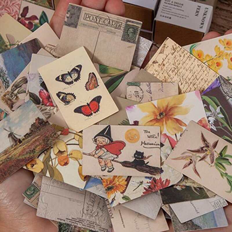 

100pcs Mixed Pattern Random Memo Card, Multicolor